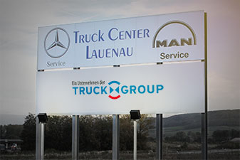 MAN Truck und Bus und Mercedes Benz Nutzfahrzeug LKW Service an der A2