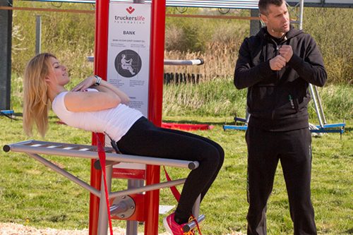 Fitness ANlage für LKW fahrer in Lauenau