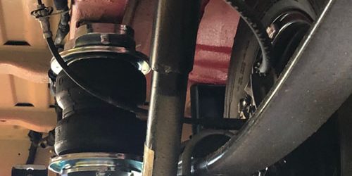 MAN TGE Transporter Umbau von Blattfederung auf Luftfederung mit Niveauregulierung