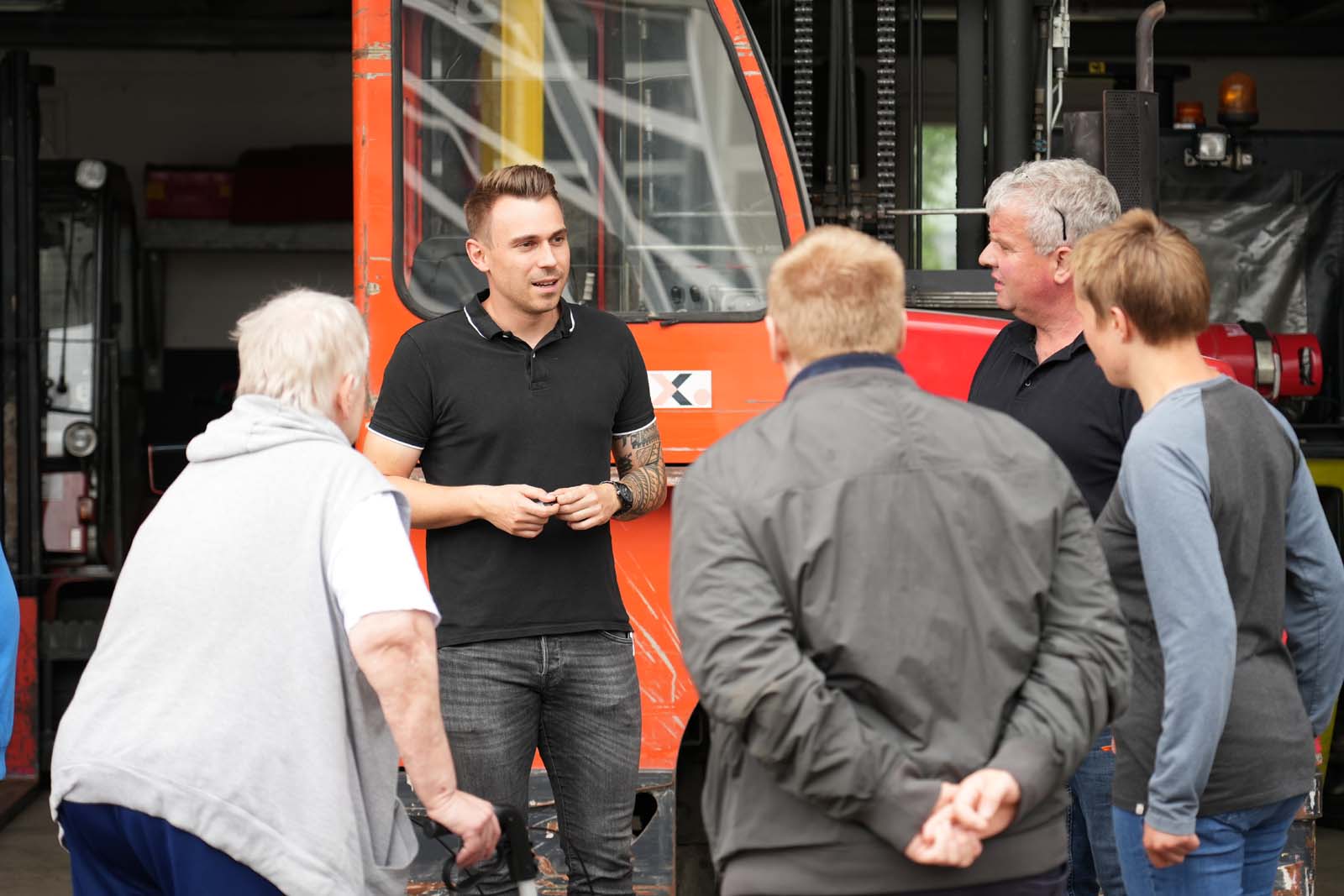 Fahrt mit der Arbeitsbühne